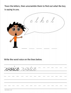 Download the cursive lower case letter v worksheet