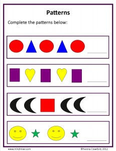 Download the basic patterns worksheet