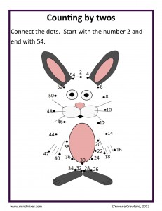Download the counting by twos worksheet