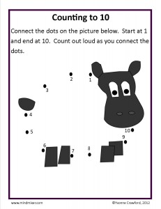 Download the counting from 7 to 10 worksheet