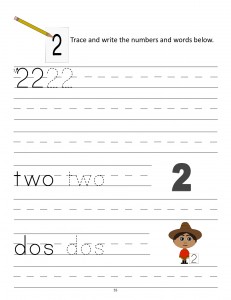 Download the manuscript handwriting number 2 worksheet