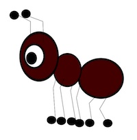 A marching ant