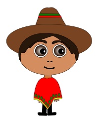 A boy wearing a sombrero