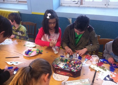 Crafting Chinese New Year masks