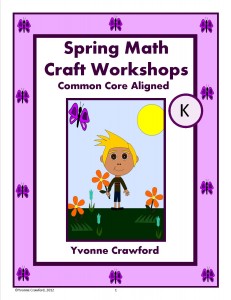 Spring Math Craft Centers for Kindergarten