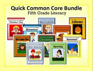 Quick Common Core Literacy Bundle for Fifth Grade