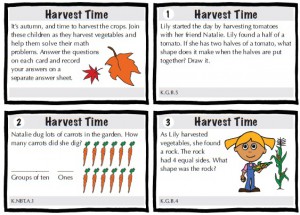 Common Core Task Cards chapter page