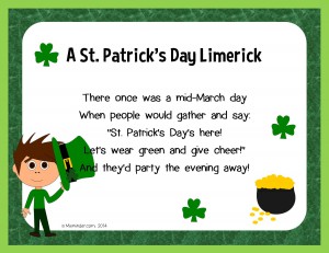 St. Patrick's Day limerick poem