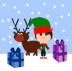 A Christmas elf